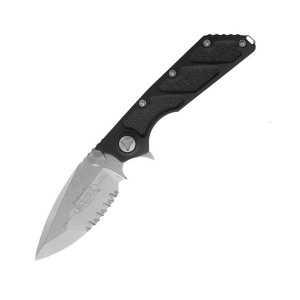 Нож складной Microtech DOC M/A Stonewash Partial Serrated (153-11)