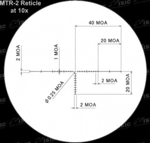 Оптичний приціл March Compact 2,5-25x42 Tactical Illuminated (D25V42TI MTR-2)