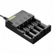 Зарядное устройство Nitecore I4 charger с адаптером 12V для авто зарядки (I4 charger with)
