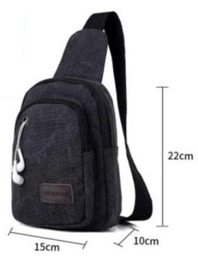 Рюкзак с одной лямкой Denater L Black (DENLBLK-L) ― Прицел - охотничий интернет магазин