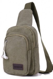 Рюкзак с одной лямкой Denater L Olive (DENLOVE-L)