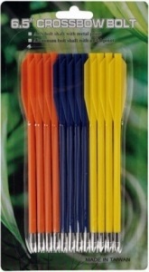 Стрелы для пист.арбалета Man Kung MK-PL-3C, пластик, 3 цвета ц:желтый, синий, оранжевый (MK-PL-3C)