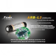 Акумулятор 18650 2600mAh Fenix із захистом (ARB-L2)