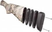 Комплект пластин-вставок для регулювання довжини прикладу в зброю Remington. Матеріал - пластик. Колір чорний. (19481)