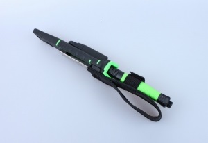 Нож с фиксированным клинком Ganzo G8012 зеленый (G8012-LG)