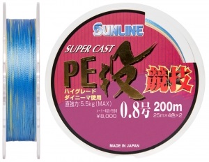 Шнур Sunline S-Cast PE Nagi Kyogi 200м #0.8/0.148мм 5.5кг (1658.05.21)
