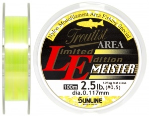 Леска Sunline Troutist Area LE Meister 100m #0.5/0.117mm 1,25кг (1658.05.61)