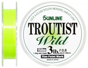 Леска Sunline Troutist Wild 150м #0,8/0,148мм 1,5кг (1658.44.16)