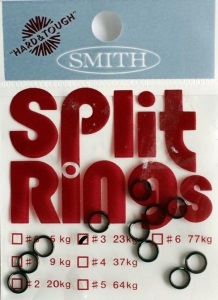 Кольцо заводное Smith Split ring black #1 11359 (1665.04.26)