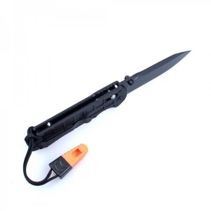 Нож складной Ganzo G7453P-WS чёрный (G7453P-BK-WS)