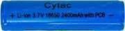 Аккумуляторная батарея Cytac Li-ion 18650 3.7V 2400mAh с защитой от перенапряжения (23701224)