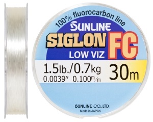 Флюорокарбон Sunline SIG-FC 30м 0.10мм 0.7кг поводковый (1658.05.47)