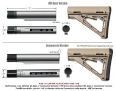 Приклад Magpul ACS-L Carbine Stock Mil-Spec для AR15 (MP MAG378-BLK)