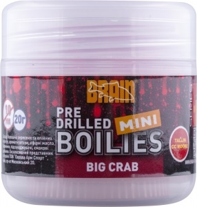 Бойлы Brain Big Crab (краб) pre drilled mini boilies 10 mm 20 gr (1858.02.33)