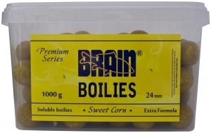Бойлы Brain Sweet Corn (Кукуруза) Soluble 1000 gr mix 16-20 mm (1858.00.09)