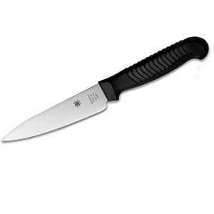 Нож с фиксированным клинком Spyderco Paring Knife Plainedge (K05PBK)
