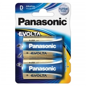Батарея Panasonic EVOLTA D BLI 2 ALKALINE (LR20EGE/2BP)