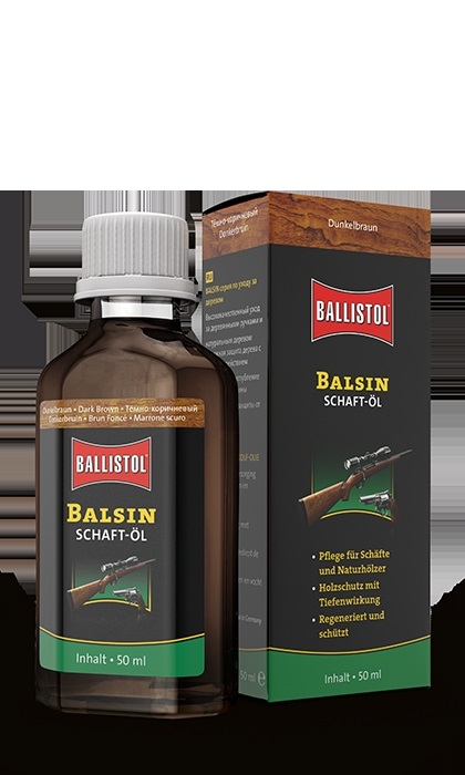 Средство для обработки дерева Klever Ballistol Balsin 50 ml (темно-коричневое) (23152) ― Прицел - охотничий интернет магазин