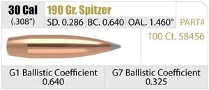 Пуля Nosler AccuBond Long Range .30 190 гр/12.31 грамм 100 шт. (13-58456)