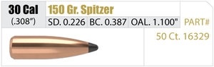 Пуля Nosler Partition SP .30 150 гр/9.72 грамм 50 шт. (13-16329)