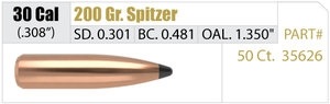 Куля Nosler Partition SP .30 200 гр / 12.96 грам 50 шт. (13-35626)