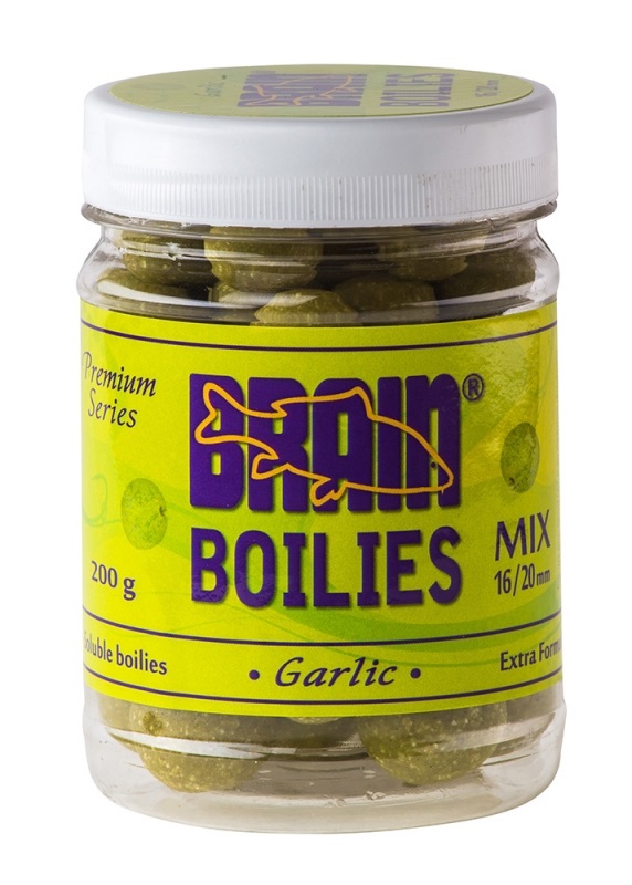 Бойлы Brain Garlic (Чеснок) Soluble 200 gr mix 16-20 mm (1858.00.06) — купить в Украине | Прицел