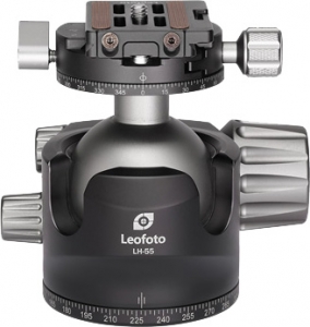 Головка штативная Leofoto LH-55R+NP-60 шаровая с зажимом ARCA. Шар: 55 мм (LH-55R+NP-60)