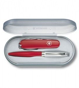 Набор нож Victorinox и ручка красный (4.4331.3)