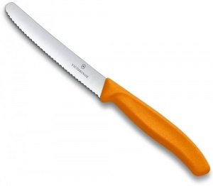 Нож кухонный Victorinox SwissClassic для томатов оранжевый (6.7836.L119)