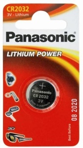 Батарейка Panasonic CR 2032 BLI 1 LITHIUM (CR-2032EL / 1B)