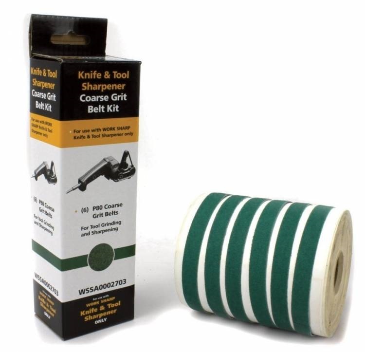 Запасні стрічки WSKTS P80 Aluminum Oxide (6 стрічок) до точила Darex Work Sharp (WSSA0002703) — купити в Україні | Приціл