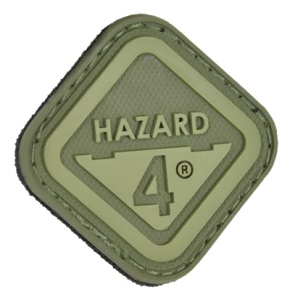 Нашивка на липучке Hazard 4 Diamond Shape Hazard 4 зеленая (PAT-H4-GRN)