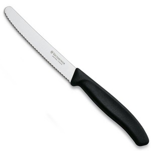 Нож кухонный Victorinox SwissClassic для томатов черный (6.7833)