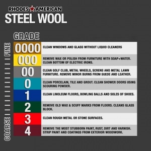 Сталева вата Homax Steel Wool Extra Fine Grade 000 12 Pads (10121000)