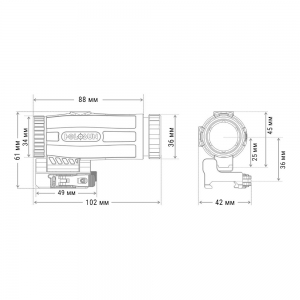 Увеличитель Holosun HM3X 3x magnifier (747035)