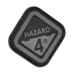 Нашивка на липучке Hazard 4 Diamond Shape Hazard 4  черная/серая (PAT-H4-BLK)