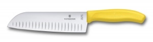 Нож кухонный Victorinox Santoku желтый (6.8526.17L8B)