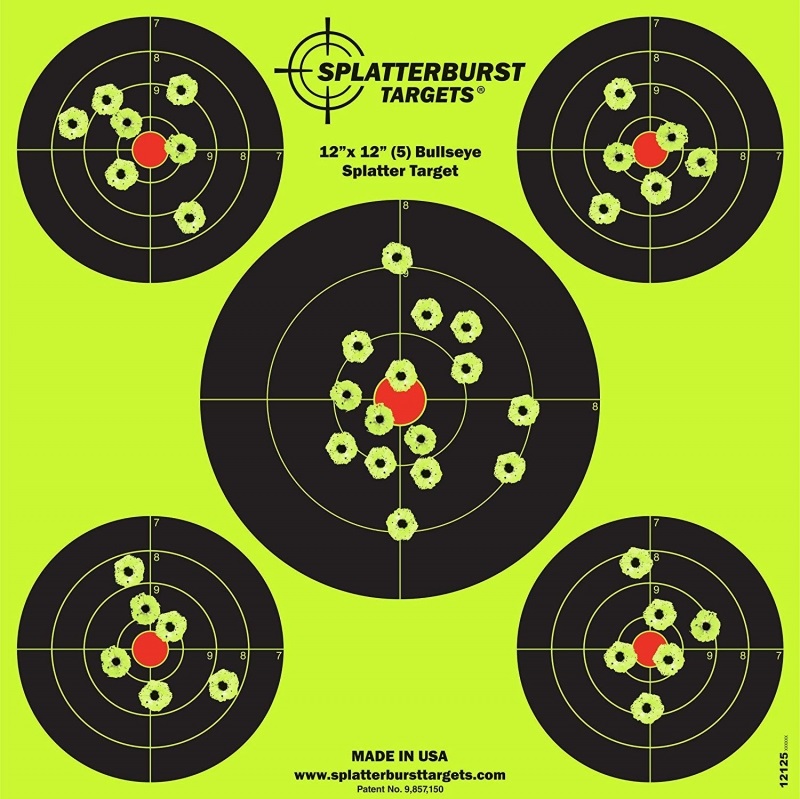 Мишень для стрельбы флюрисцентная Splatterburst 30х30 см (12x12 дюймов) Бычьи глаза — купить в Украине | Прицел