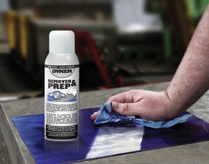 Спрей очищувач і розчинник фарб для розмітки по металу Dykem Layout Fluid Remover and Prep 12 oz / 340 грам (82038)