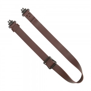 Погонный ремень для переноски оружия Allen Slide &amp; Lock Leather Sling (с антабками). Материал - кожа. Цвет - коричневый. (8432)