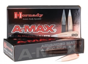 Куля Hornady A-Max .50 BMG (.510), 750 гр / 48.6 грам 20 шт. (5165)