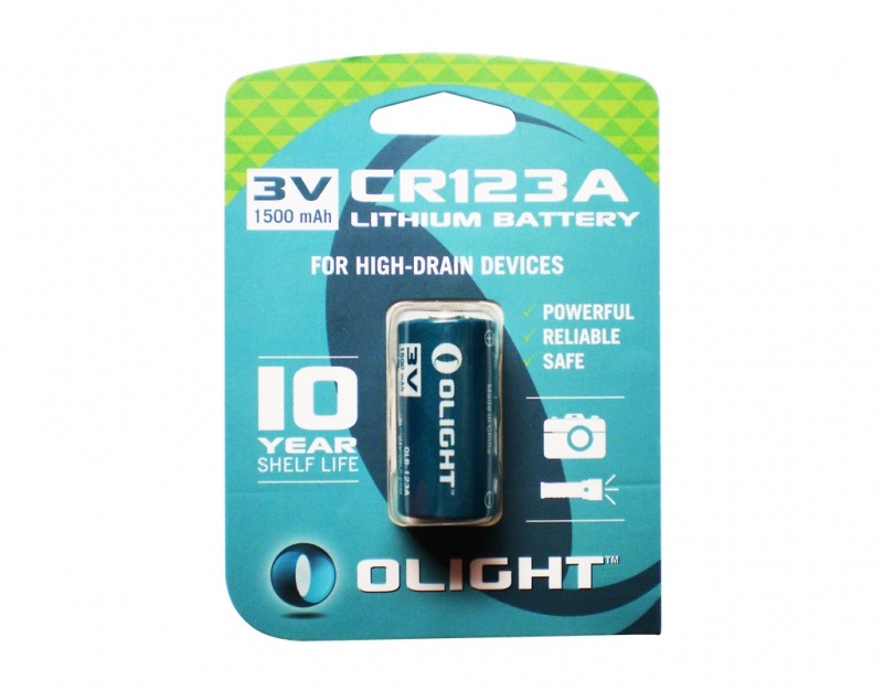 Батарея литиевая Olight CR123A 3.0v 1500mAh (CR123A) — купить в Украине | Прицел