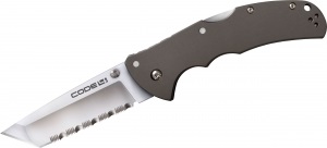 Нож складной Cold Steel Code 4 Tanto Point Serrated (58TPCTS)