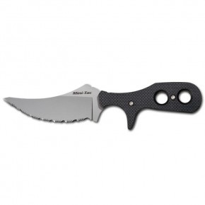 Нож с фиксированным клинком Cold Steel Mini TAC Faux Skinner Serrated (49HSFS)