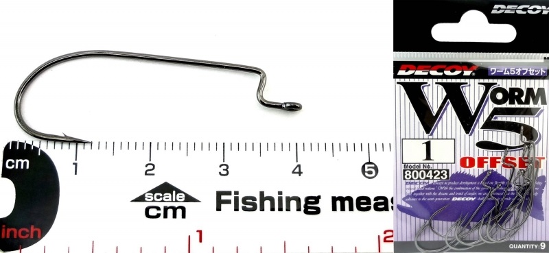 Крючок Decoy Worm 5 Offset 1 (1562.02.15) — купить в Украине | Прицел
