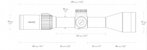 Оптичний приціл Hawke Frontier 30 FFP 3-15x50 прицільна сітка Mil Ext з підсвічуванням (18320)