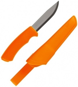 Нож с фиксированным клинком MORA Bushcraft Orange (12050)