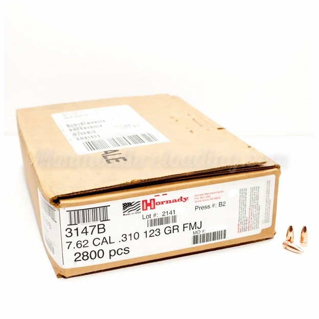 Куля Hornady FMJ .310 123 gr / 7.97 грам 2800 шт. (3147B) — купити в Україні | Приціл