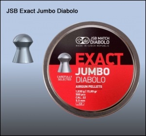 Пули пневматические JSB Exact Jumbo 5,5 мм 1,03 грамма 500 шт/уп (546245-500)