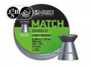 Пули пневматические JSB Green Match Diabolo Light Weighth для пистолета (000006-500)